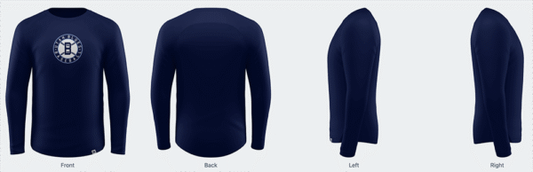 Youth Pro Round Long Sleeve Shirt - Image 2