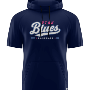 Pro Detroit Short Sleeve Hoodie Navy w/Pink