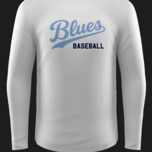 Pro KC Long Sleeve Shirt White w/CB Blues Navy Bb