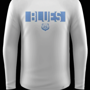 Pro Brick Long Sleeve Shirt White w/CB Blues
